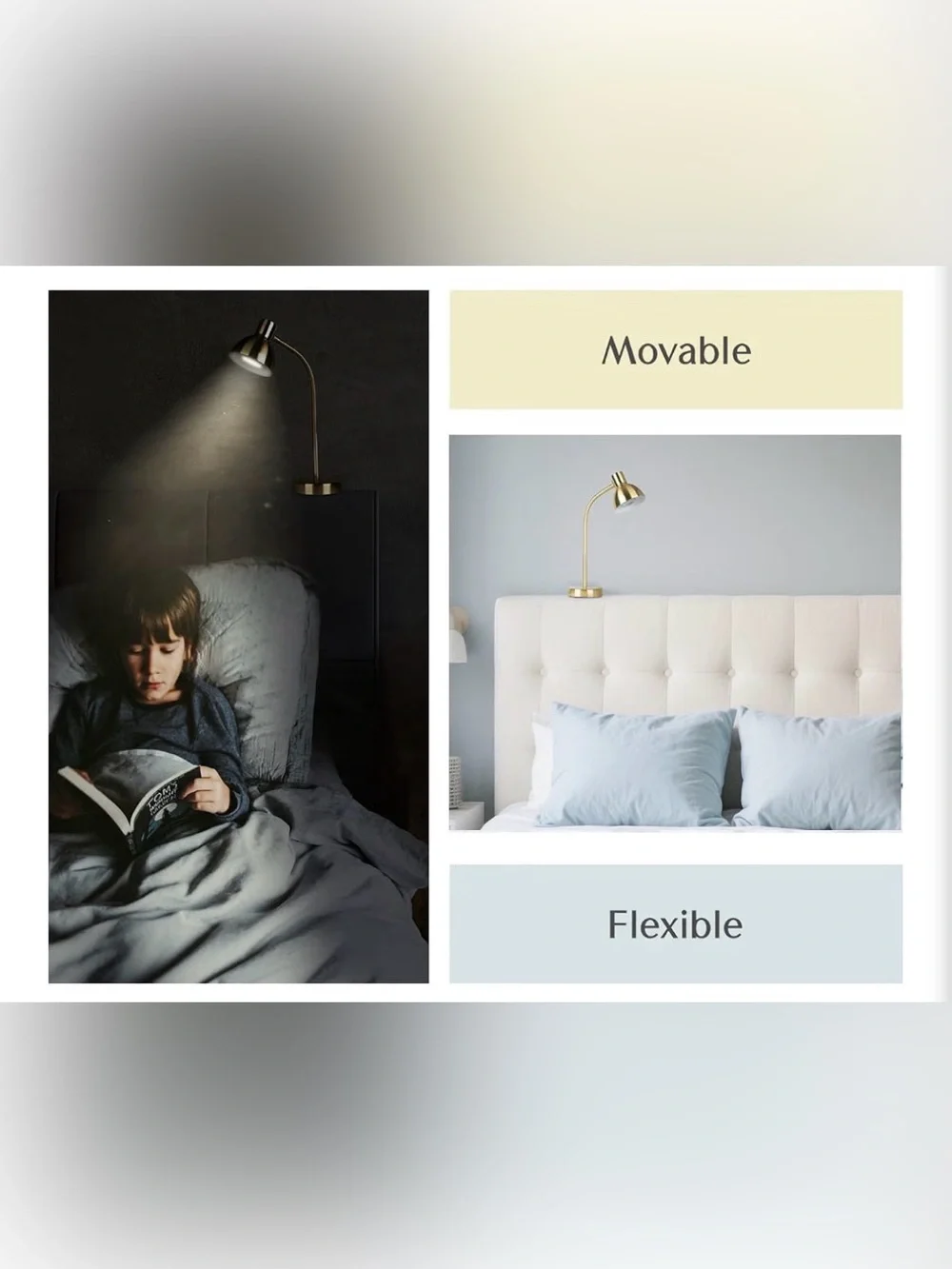 Solfres Headboard Reading Light